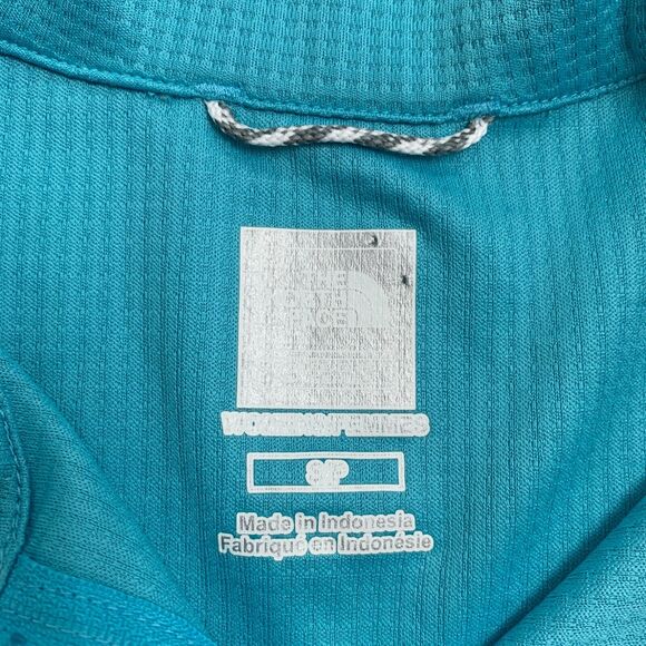 The North Face Flight Series Polo Shirt Womens S Small Blue Short Sleeve 1/4 Zip - Picture 10 of 14